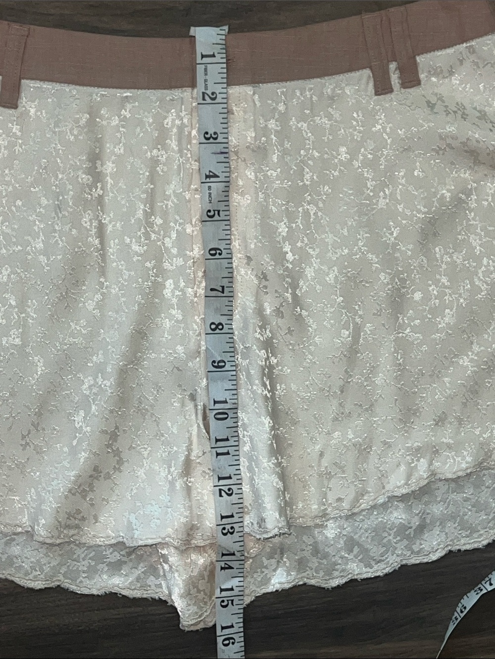 Free People Claudia Tap Shorts Sz 8 Cream - Picture 11 of 15